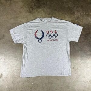 Grey vintage 2008 Beijing Olympics USA track & field tee